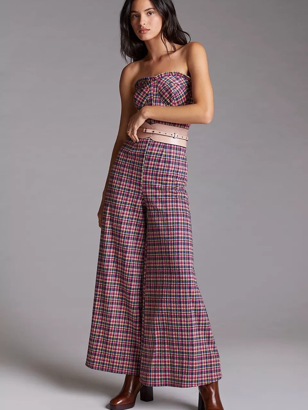 Eva Franco Plaid Jumpsuit-6
